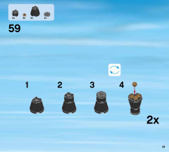 LEGO 60080 instructions page 19 – build guide