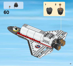LEGO 60080 instructions page 21 – build guide