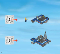 LEGO 60080 instructions page 2 – build guide