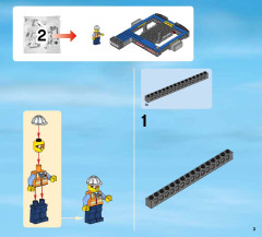 LEGO 60080 instructions page 3 – build guide