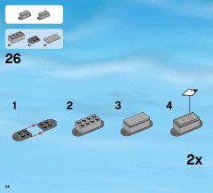 LEGO 60080 instructions page 34 – build guide