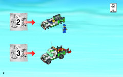 LEGO 60081 instructions page 2 – build guide