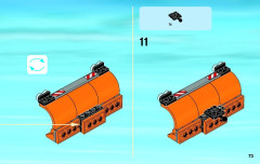 LEGO 60083 instructions page 73 – build guide