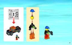 LEGO 60085 instructions page 3 – build guide