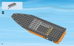 LEGO 60085 instructions page 8 – build guide
