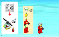 LEGO 60086 instructions page 2 – build guide