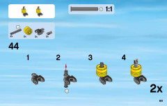 LEGO 60092 instructions page 69 – build guide