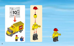 LEGO 60097 instructions page 2 – build guide
