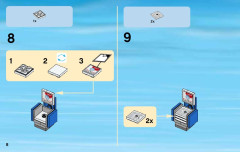 LEGO 60097 instructions page 8 – build guide