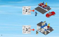 LEGO 60097 instructions page 2 – build guide
