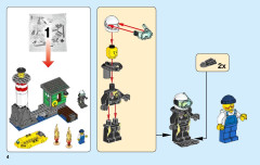 LEGO 60109 instructions page 4 – build guide