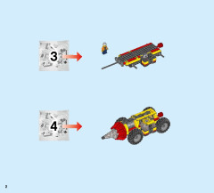 LEGO 60186 instructions page 2 – build guide