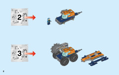 LEGO 60195 instructions page 2 – build guide