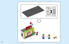 LEGO 60233 instructions page 2 – build guide