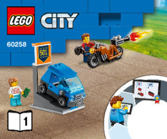 LEGO 60258 instructions page 1 – build guide