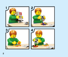 LEGO 60258 instructions page 2 – build guide