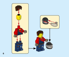 LEGO 60258 instructions page 6 – build guide