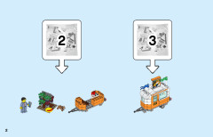 LEGO 60258 instructions page 2 – build guide