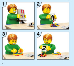 LEGO 60261 instructions page 2 – build guide