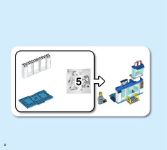 LEGO 60261 instructions page 2 – build guide