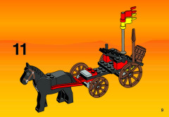 LEGO 6027 instructions page 9 – build guide