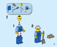 LEGO 60284 instructions page 3 – build guide