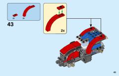 LEGO 60287 instructions page 43 – build guide