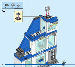 LEGO 60316 instructions page 74 – build guide
