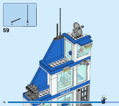 LEGO 60316 instructions page 76 – build guide