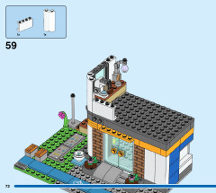 LEGO 60329 instructions page 72 – build guide