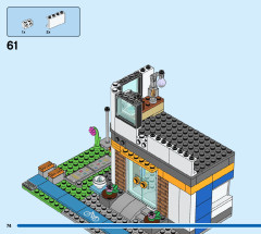 LEGO 60329 instructions page 74 – build guide