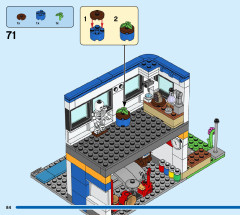 LEGO 60329 instructions page 84 – build guide