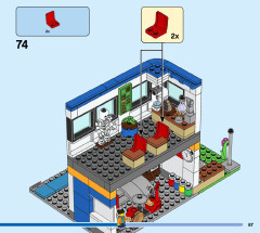 LEGO 60329 instructions page 87 – build guide