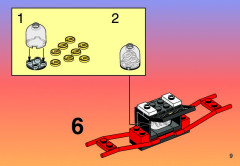 LEGO 6033 instructions page 9 – build guide