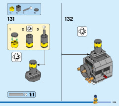 LEGO 60349 instructions page 129 – build guide