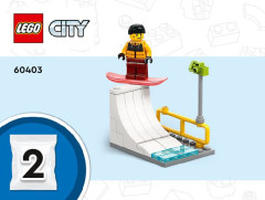 LEGO 60403 instructions page 1 – build guide