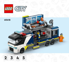 LEGO 60418 instructions page 1 – build guide