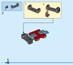 LEGO 60418 instructions page 6 – build guide