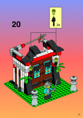 LEGO 6083 instructions page 17 – build guide