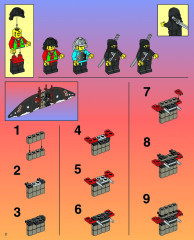 LEGO 6088 instructions page 2 – build guide