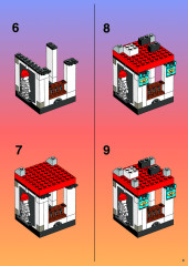 LEGO 6093 instructions page 9 – build guide