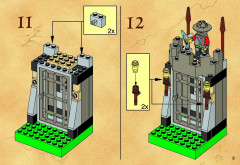 LEGO 6094 instructions page 9 – build guide