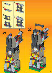 LEGO 6097 instructions page 9 – build guide