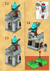 LEGO 6098 instructions page 40 – build guide