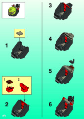 LEGO 6160 instructions page 4 – build guide