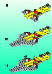 LEGO 6180 instructions page 9 – build guide