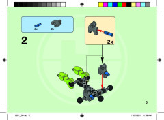 LEGO 6201 instructions page 5 – build guide