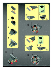 LEGO 6208 instructions page 9 – build guide