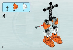 LEGO 6221 instructions page 8 – build guide