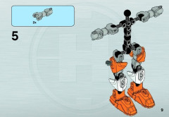 LEGO 6221 instructions page 9 – build guide